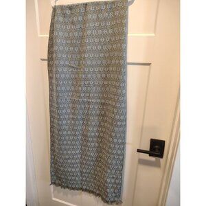 Simply Noelle Blue Gray  Green Wrap Shawl Cardigan acrylic 21 x 88